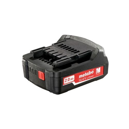 Metabo Ersatzakku 14,4 V, Werkzeugakku 2,0Ah Li-Power, Akku für Werkzeuge